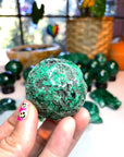 Malachite Carved Sphere