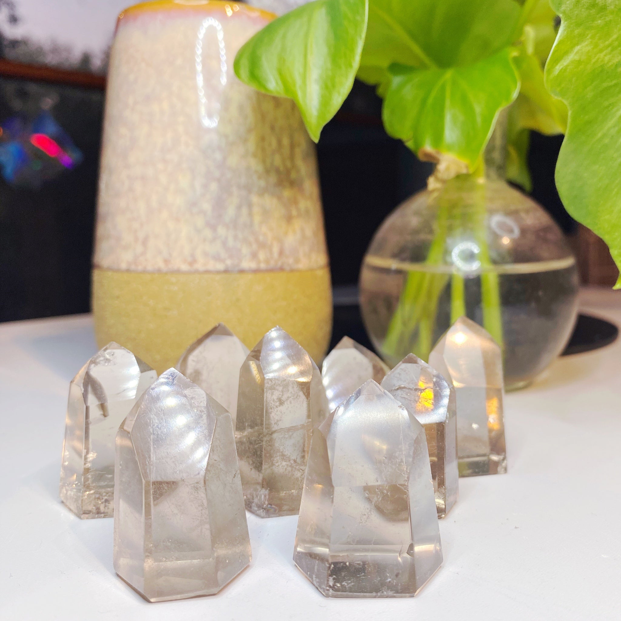 Little Smoky Quartz Towers - Baltic Mermaid