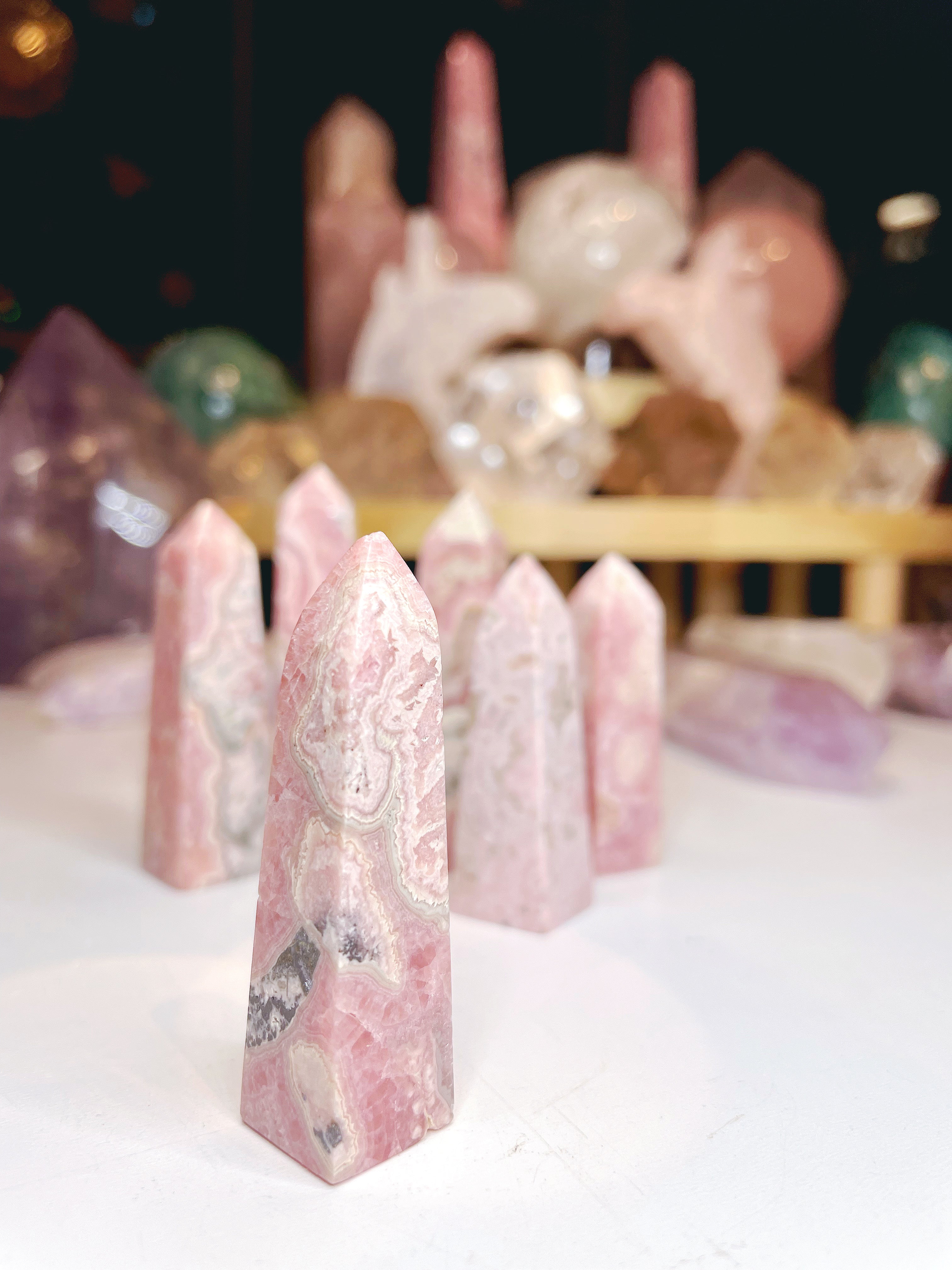 Rhodochrosite Obelisk *Imperfect - Baltic Mermaid