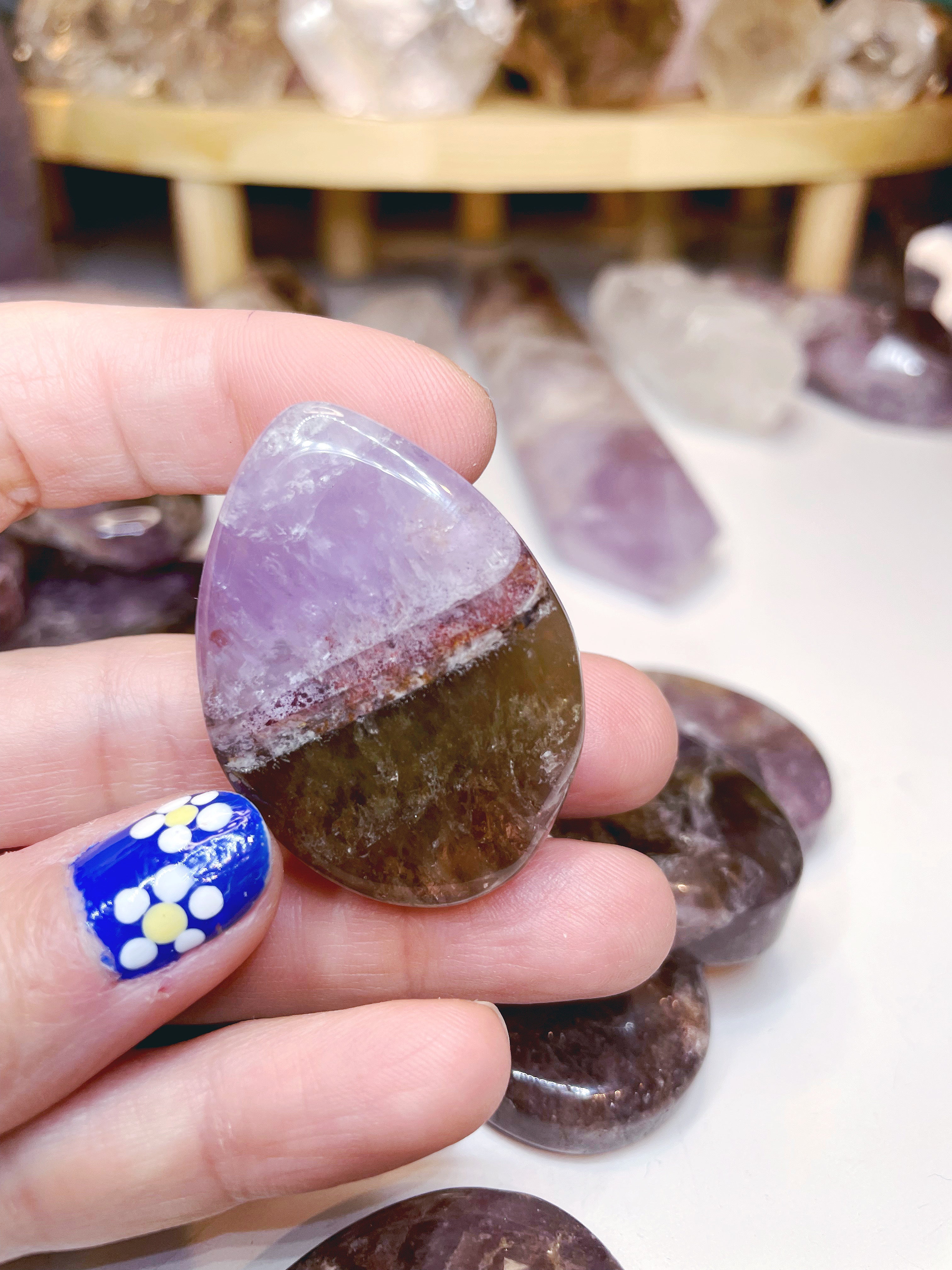 Super Seven Palm Stones - Baltic Mermaid