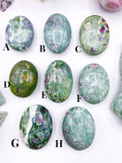 Ruby in Fuchsite Palm Stones - Baltic Mermaid