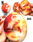 Carnelian Agate Palm Stones