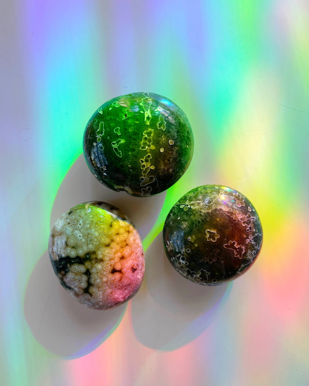 Ocean Jasper Palm Stones 7th Vein - Baltic Mermaid