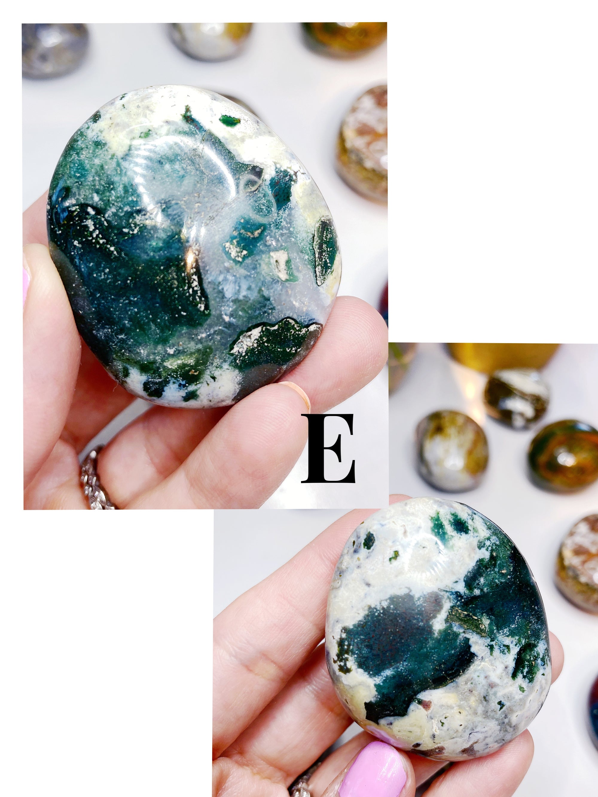 Ocean Jasper Palm Stones - Small