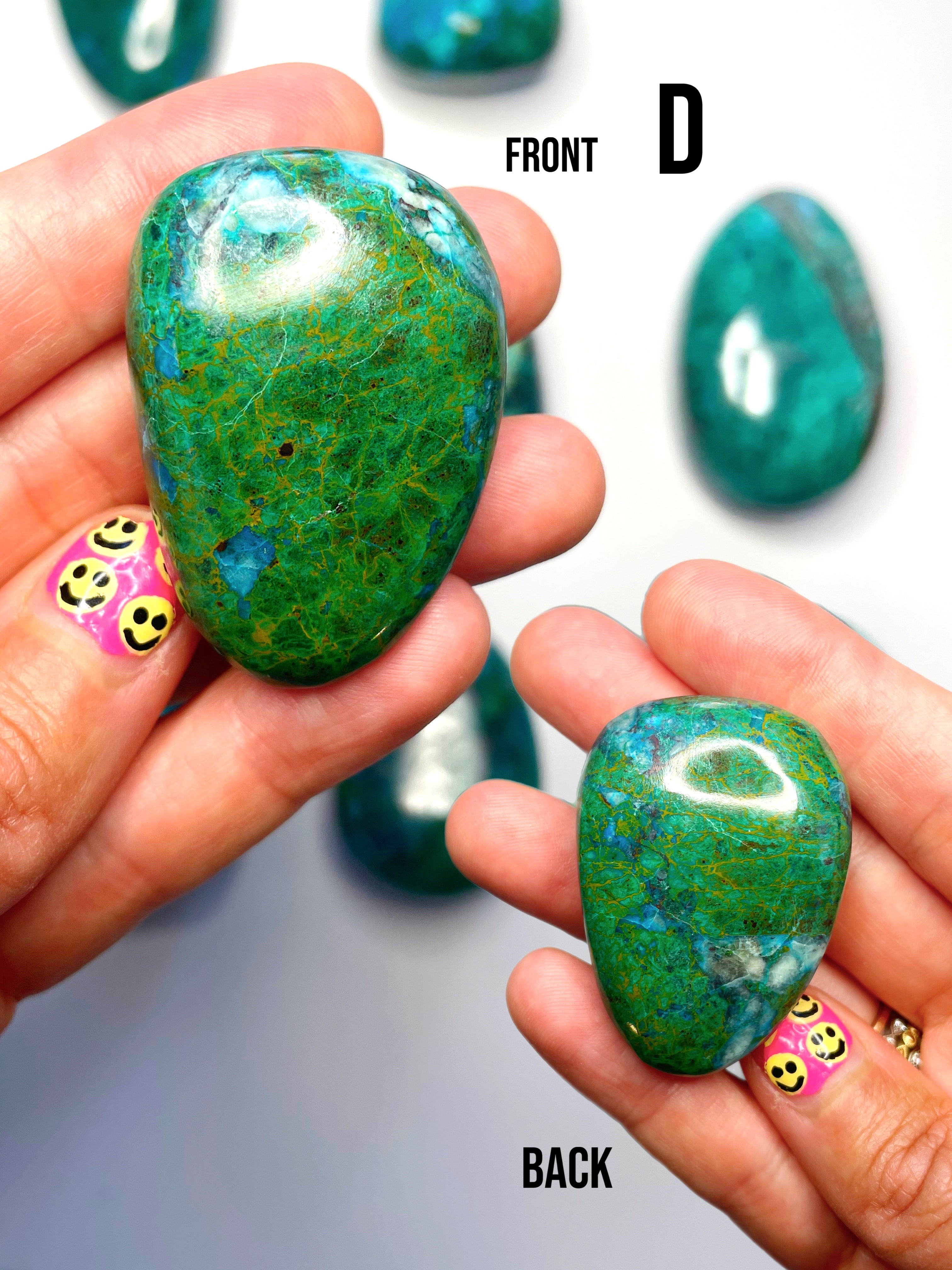 Chrysocolla Palm Stones/Large Tumbles - Baltic Mermaid