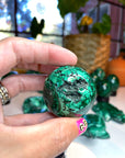 Malachite Carved Sphere