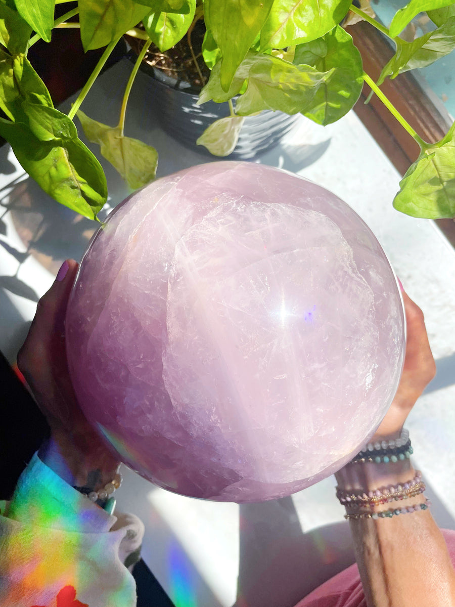Large Rose Quartz Sphere