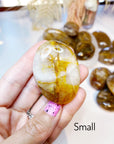 Golden Healer Quartz Palm Stones