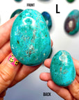 Chrysocolla Palm Stones/Large Tumbles