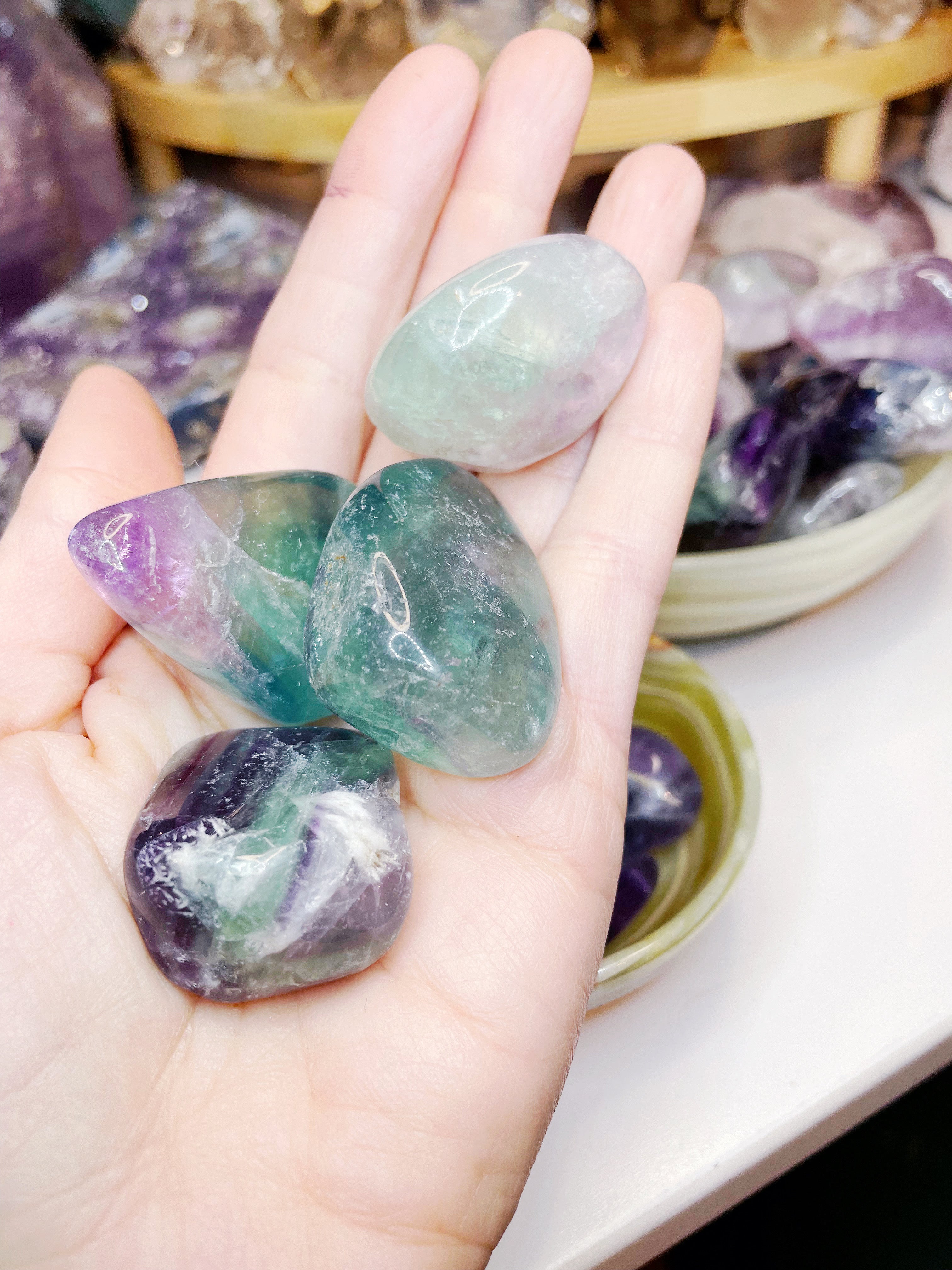 Fluorite Tumbled Stones - Baltic Mermaid