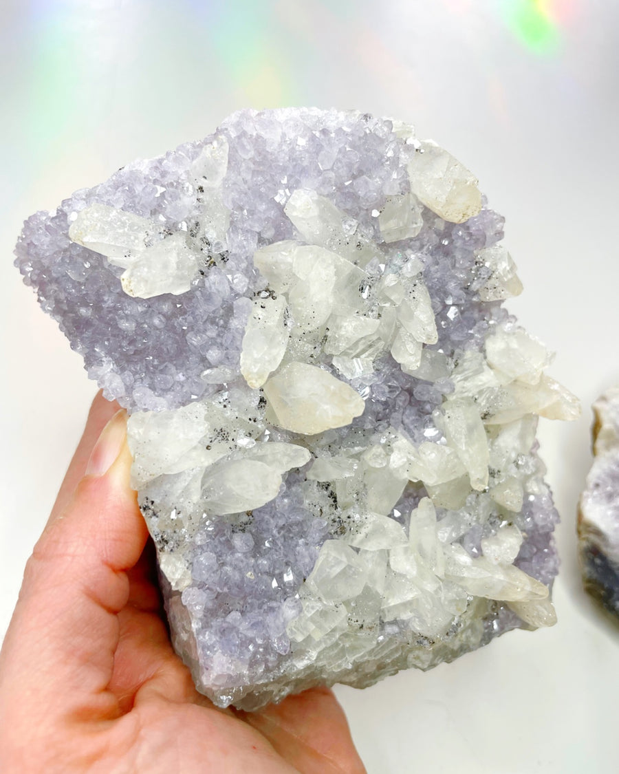 Amethyst Cluster w/ Calcite