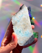 Rough Larimar 1 face Polished - Baltic Mermaid