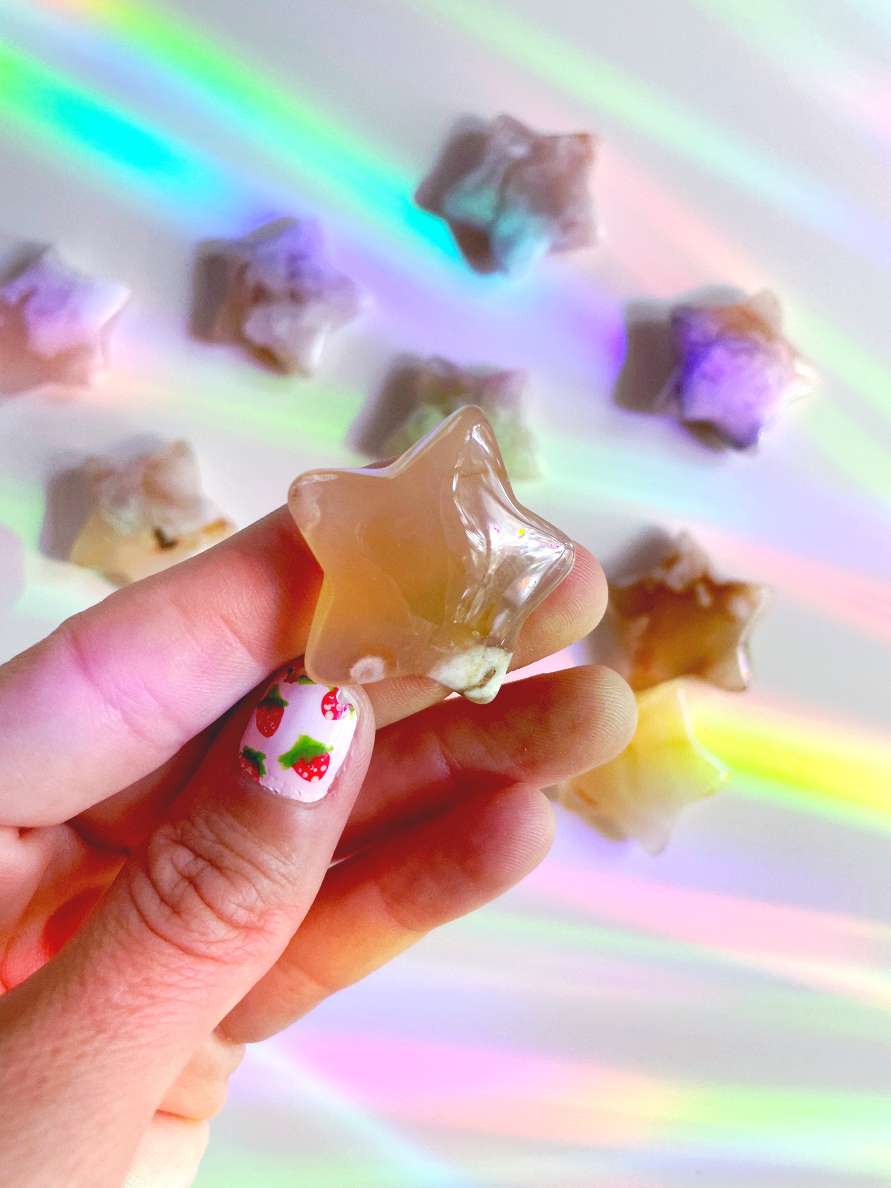 Flower Agate Stars - Baltic Mermaid