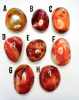 Carnelian Agate Palm Stones