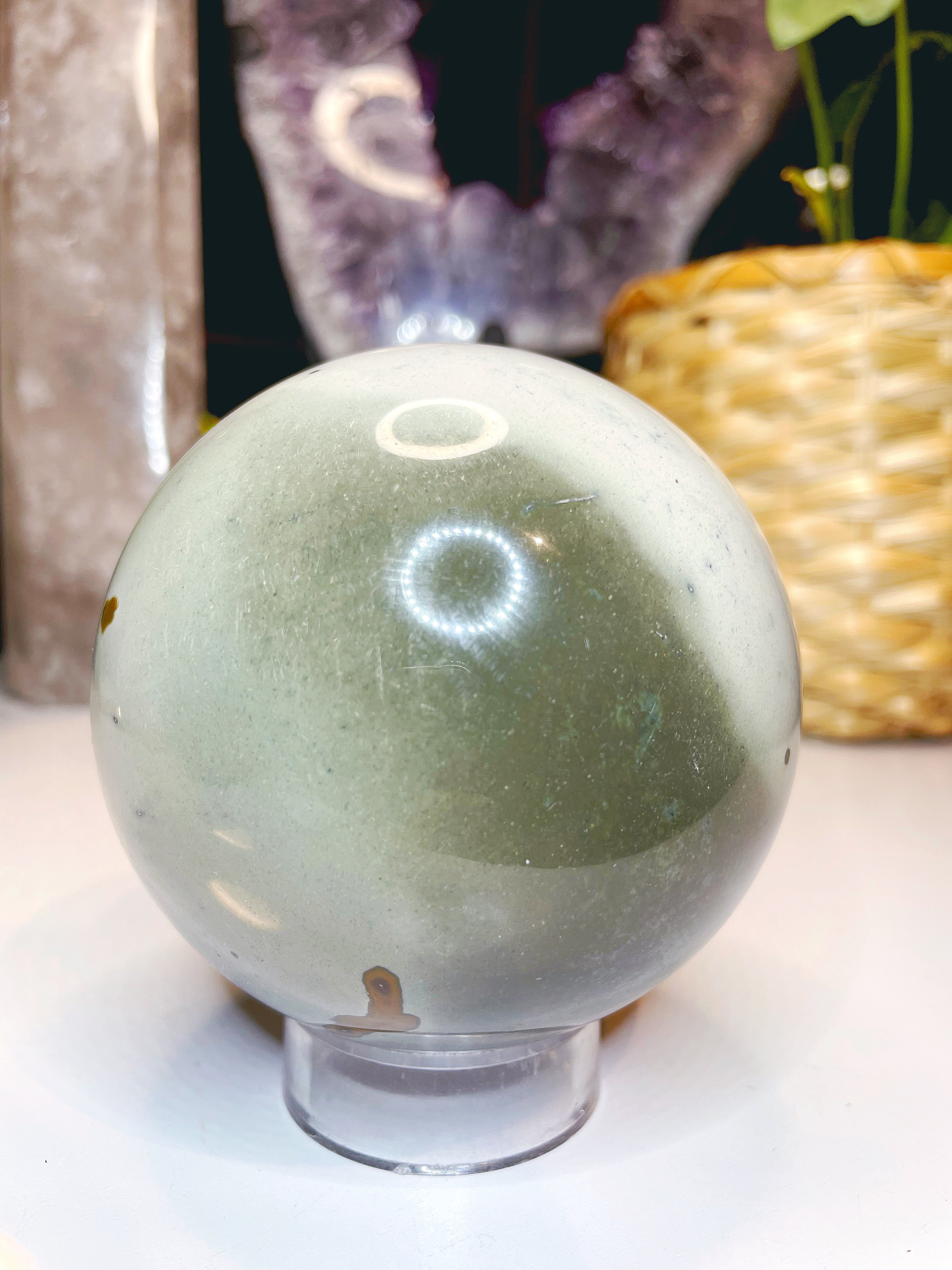 Polychrome Jasper Sphere - Large - Baltic Mermaid