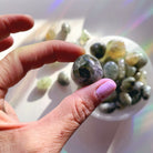 Prehnite with Epidote Tumbled Stones - Baltic Mermaid