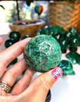 Malachite Carved Sphere