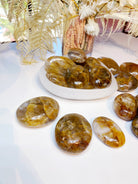 Golden Healer Quartz Palm Stones - Baltic Mermaid