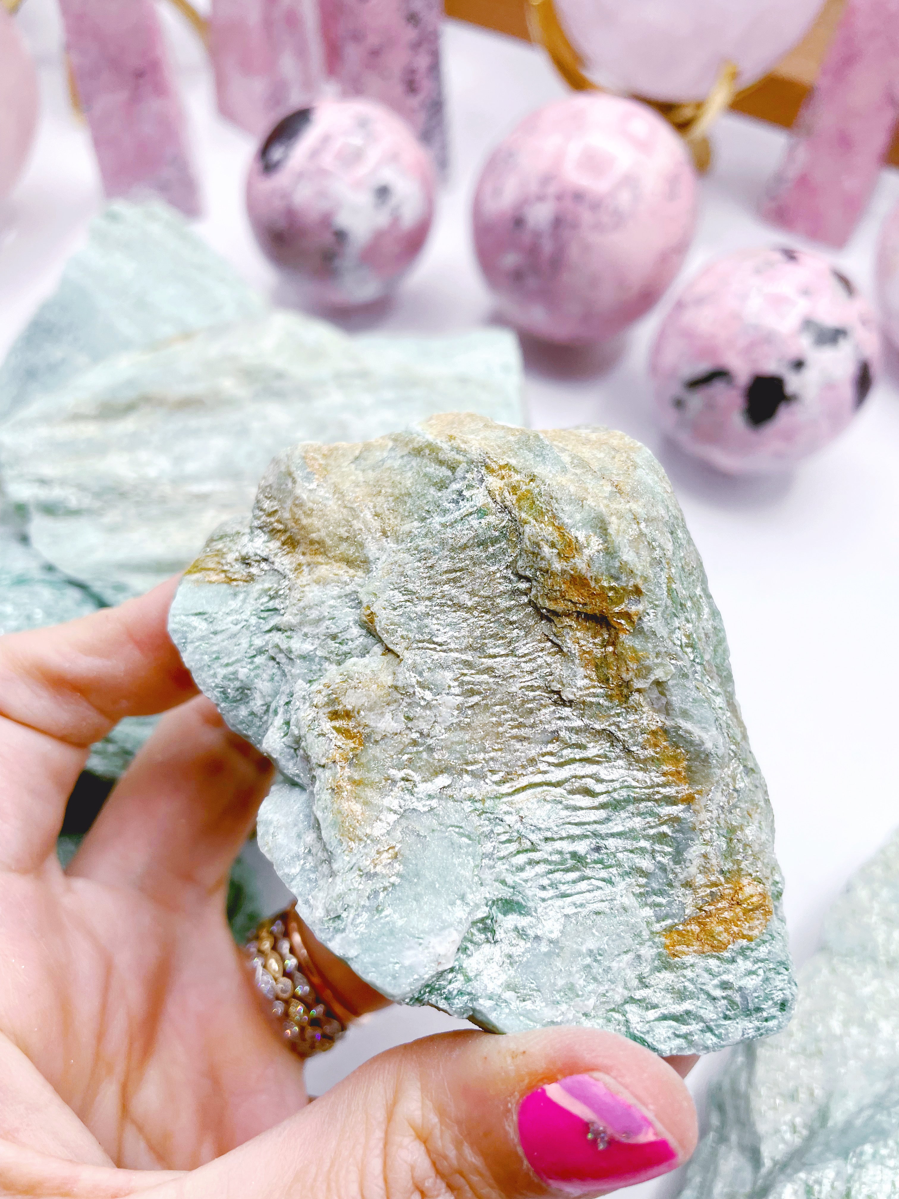 Raw Fuchsite - Baltic Mermaid