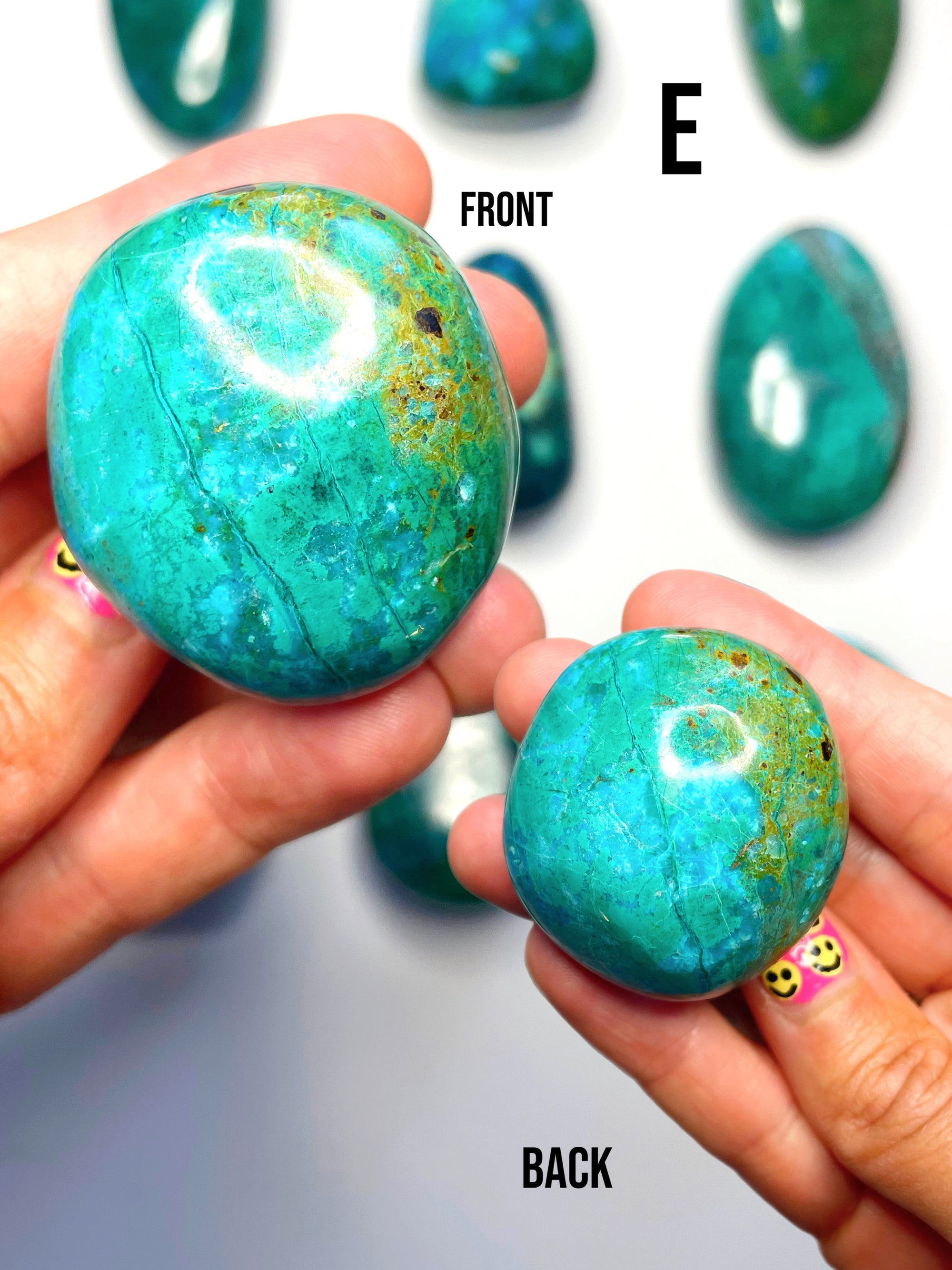 Chrysocolla Palm Stones/Large Tumbles