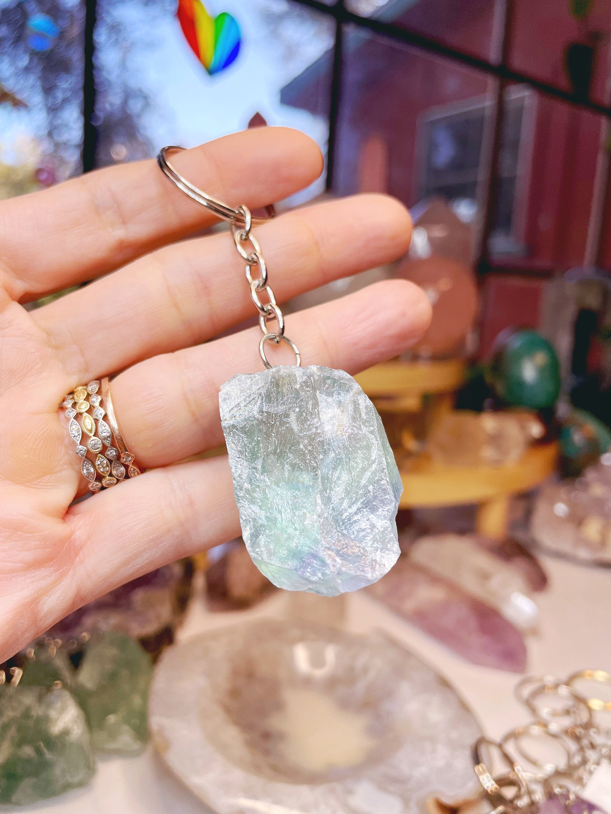 Fluorite Keychain