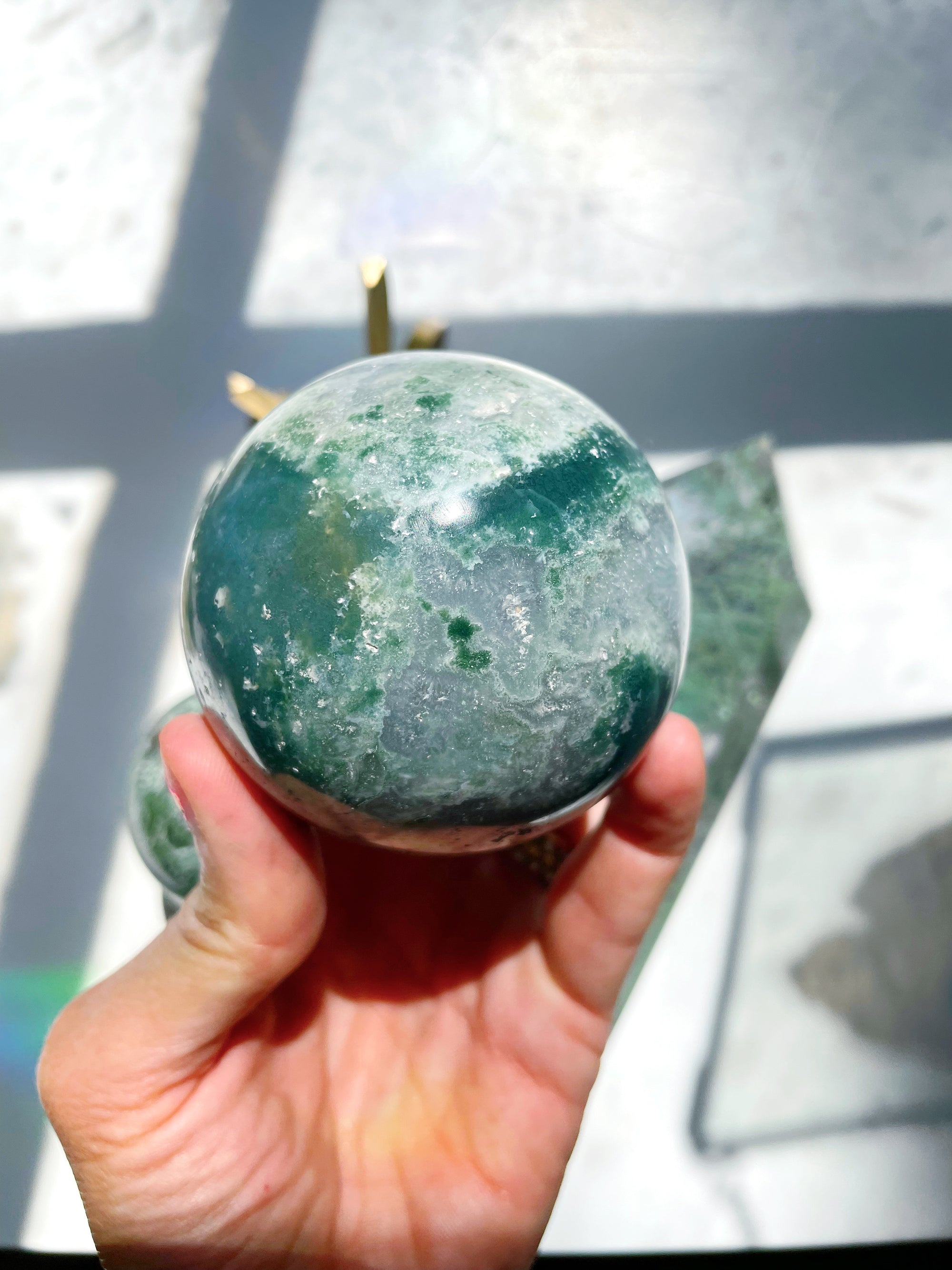 Moss Agate Sphere