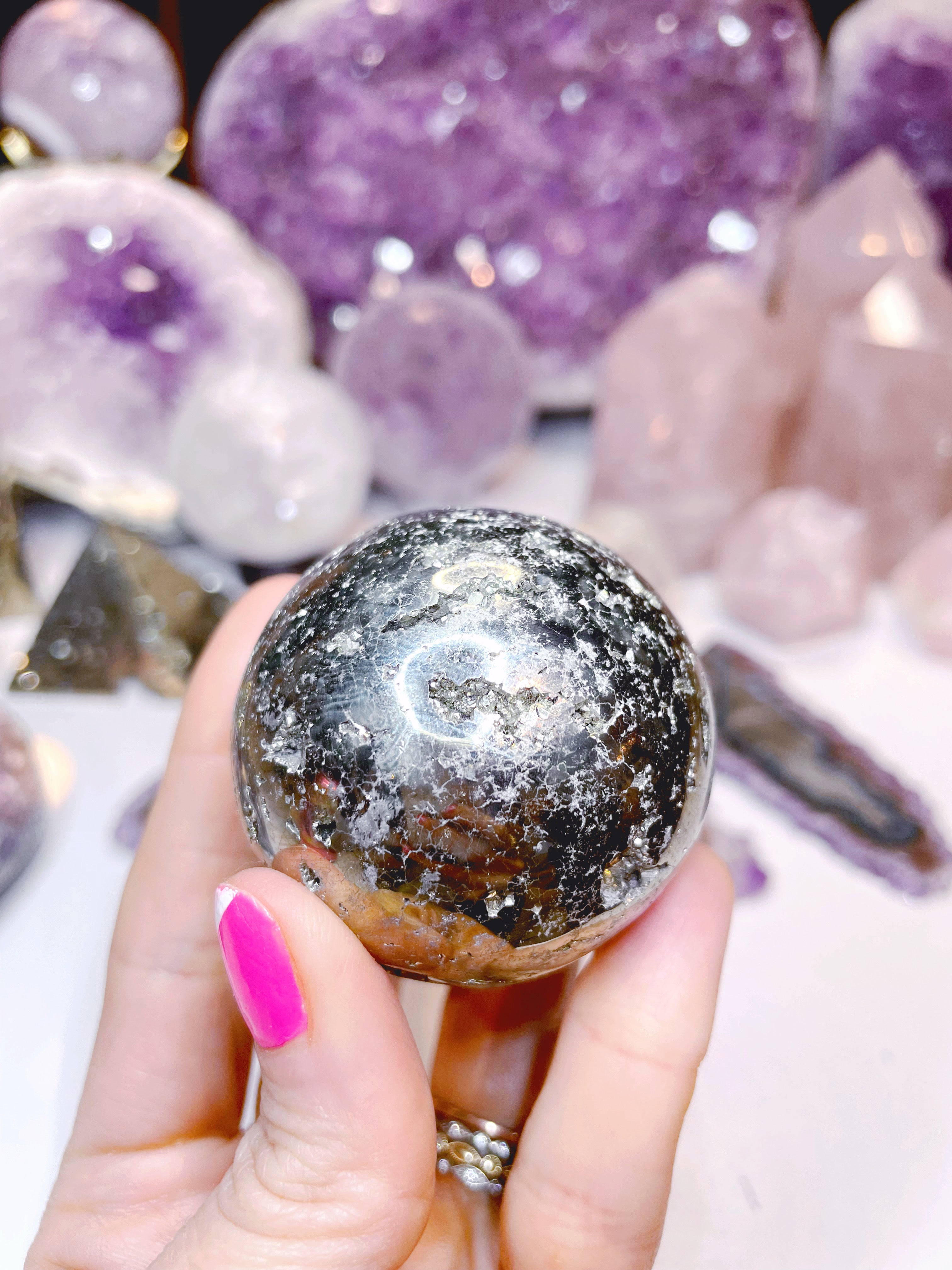 Pyrite Sphere - Baltic Mermaid