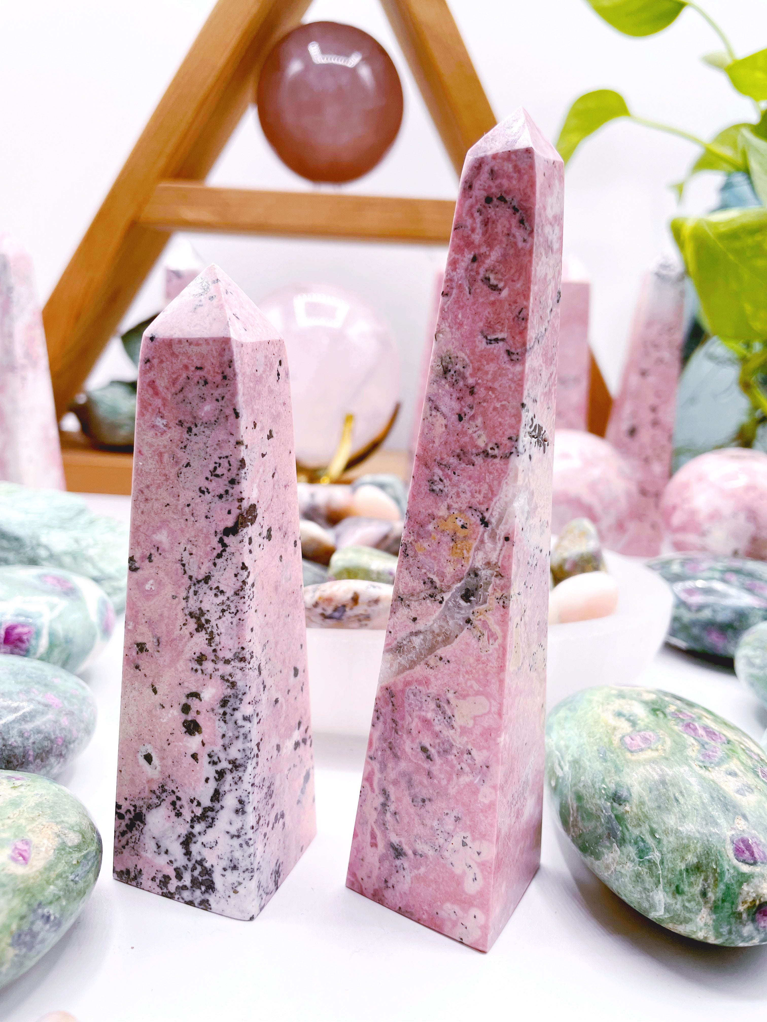 Rhodonite Obelisks - Baltic Mermaid