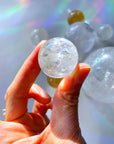 Lil Clear Optic Calcite Spheres - AAA