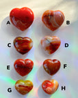 Carnelian Agate Hearts