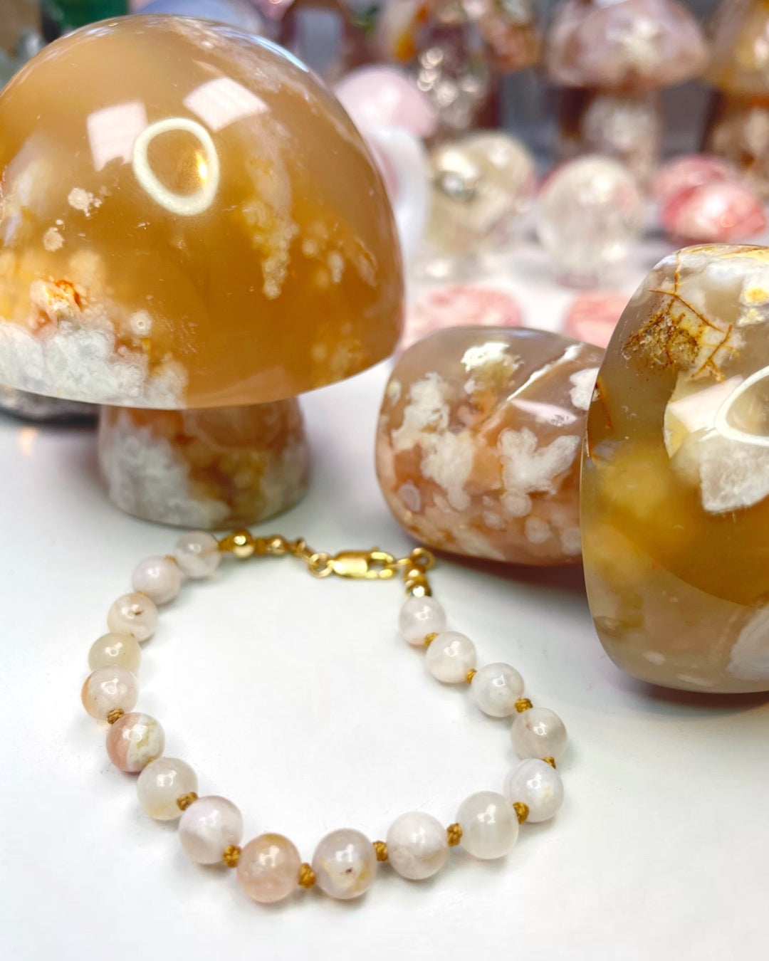 Flower Agate Bracelet