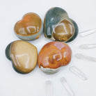 Polychrome Jasper Large Hearts - Baltic Mermaid