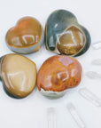 Polychrome Jasper Large Hearts