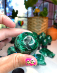 Malachite Carved Sphere