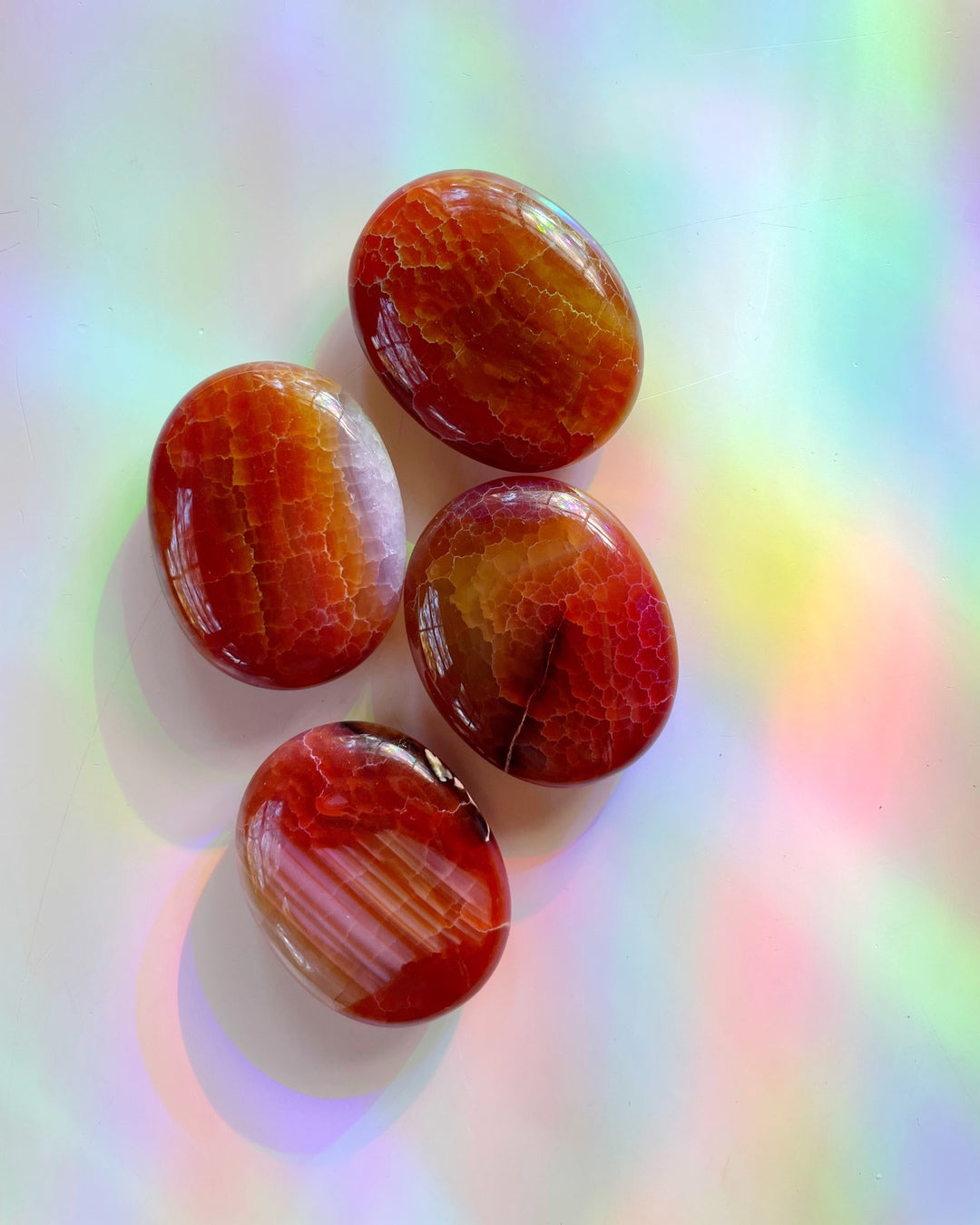Snakeskin Agate Palm Stones - Baltic Mermaid
