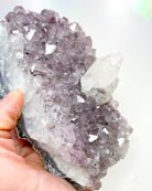 Amethyst Cluster w/ Calcite - Baltic Mermaid