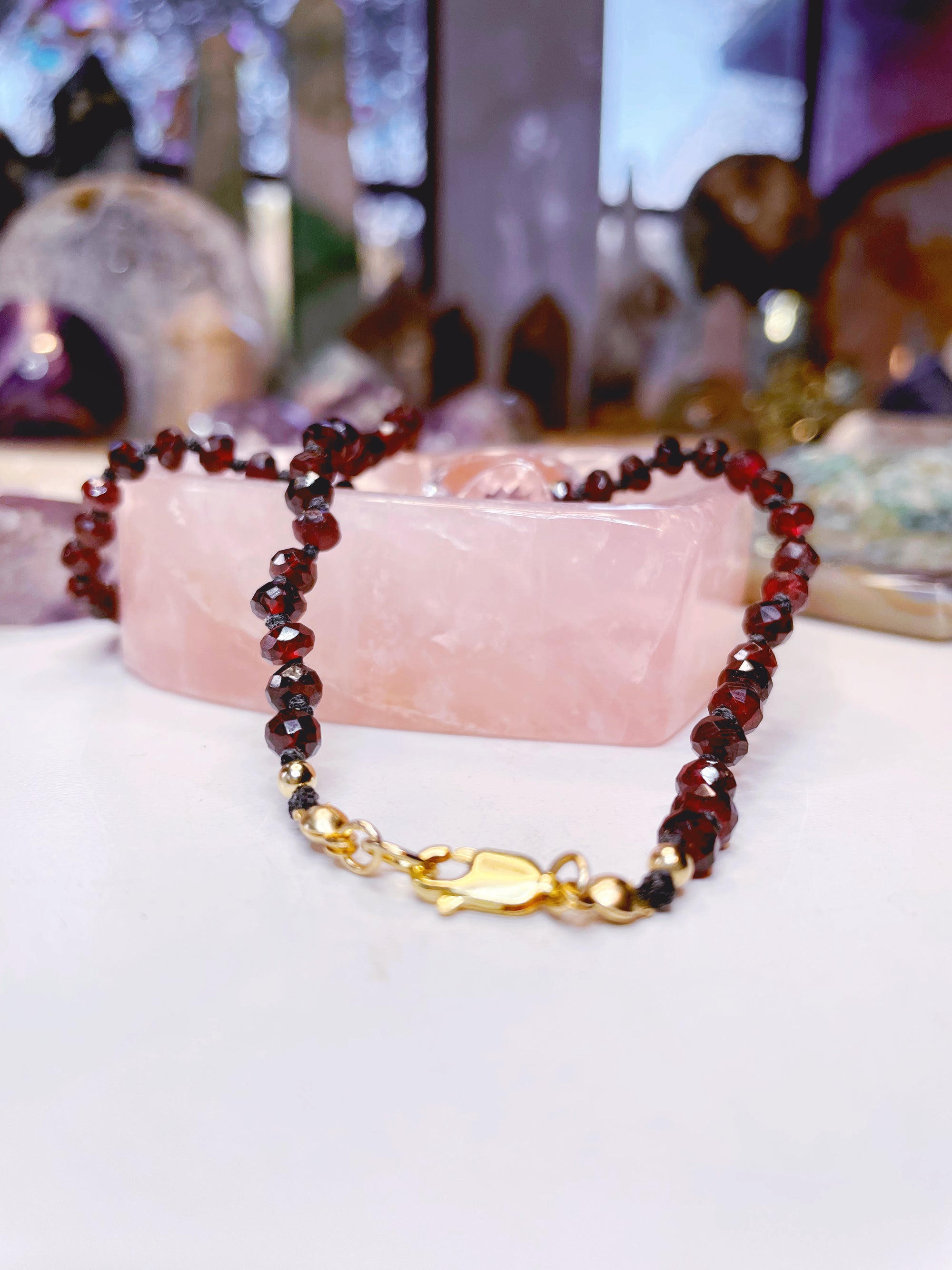 Garnet Candy Necklace