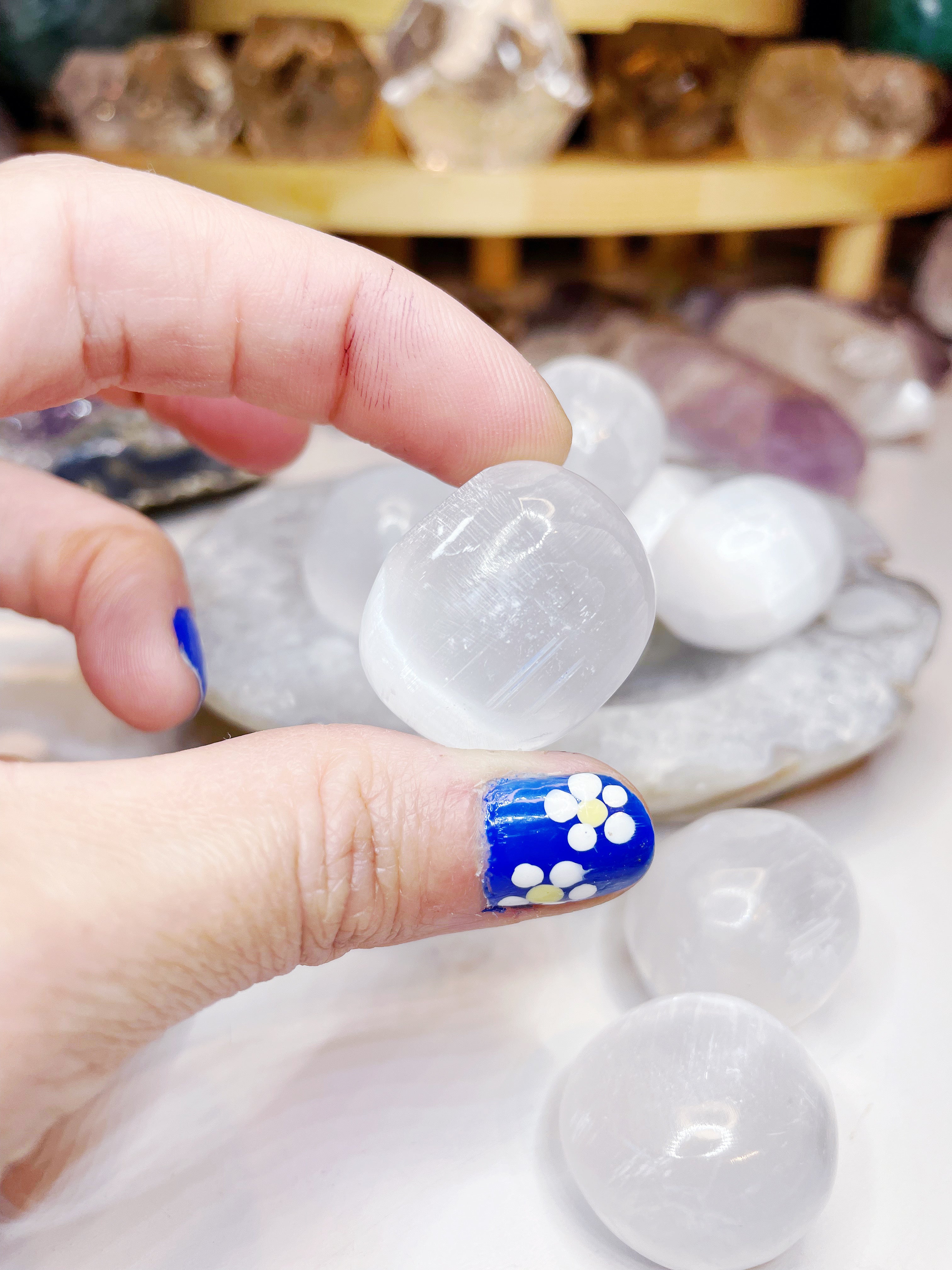 Selenite Tumbled Stones - Baltic Mermaid