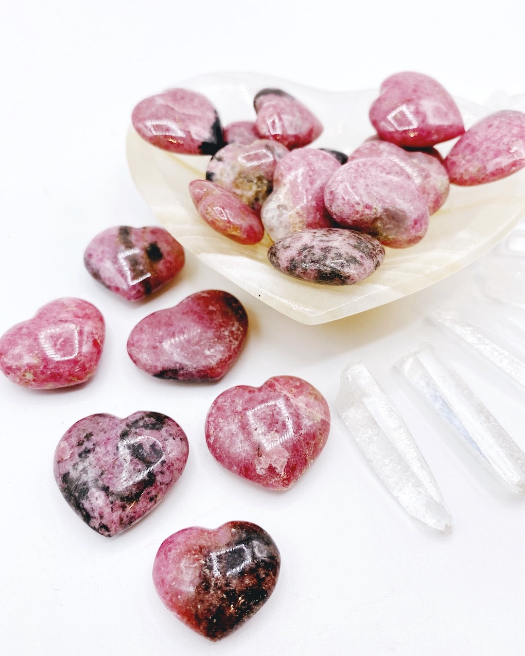 Rhodonite Mini Hearts - Baltic Mermaid