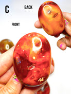 Carnelian Agate Palm Stones - Baltic Mermaid