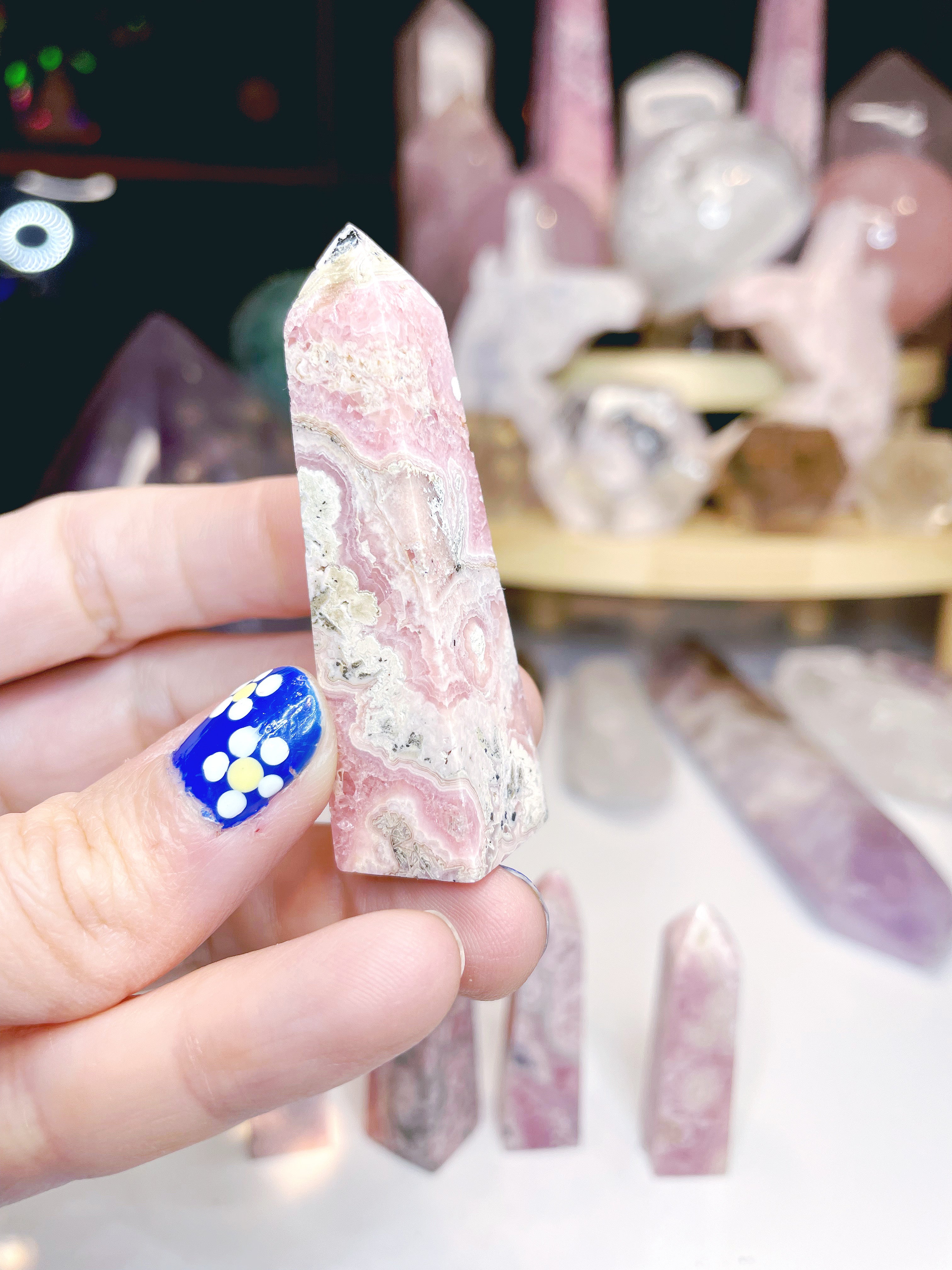 Rhodochrosite Obelisk - Baltic Mermaid