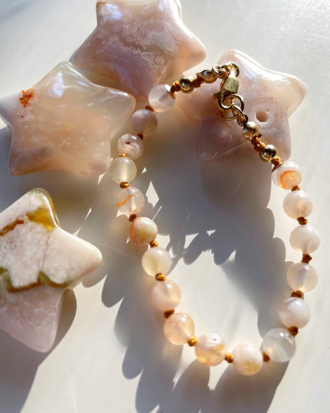 Flower Agate Bracelet