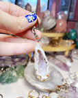 Druzy Geode Keychain