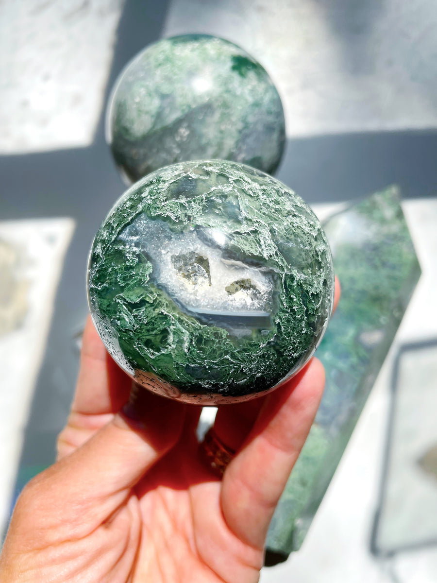 Moss Agate Sphere