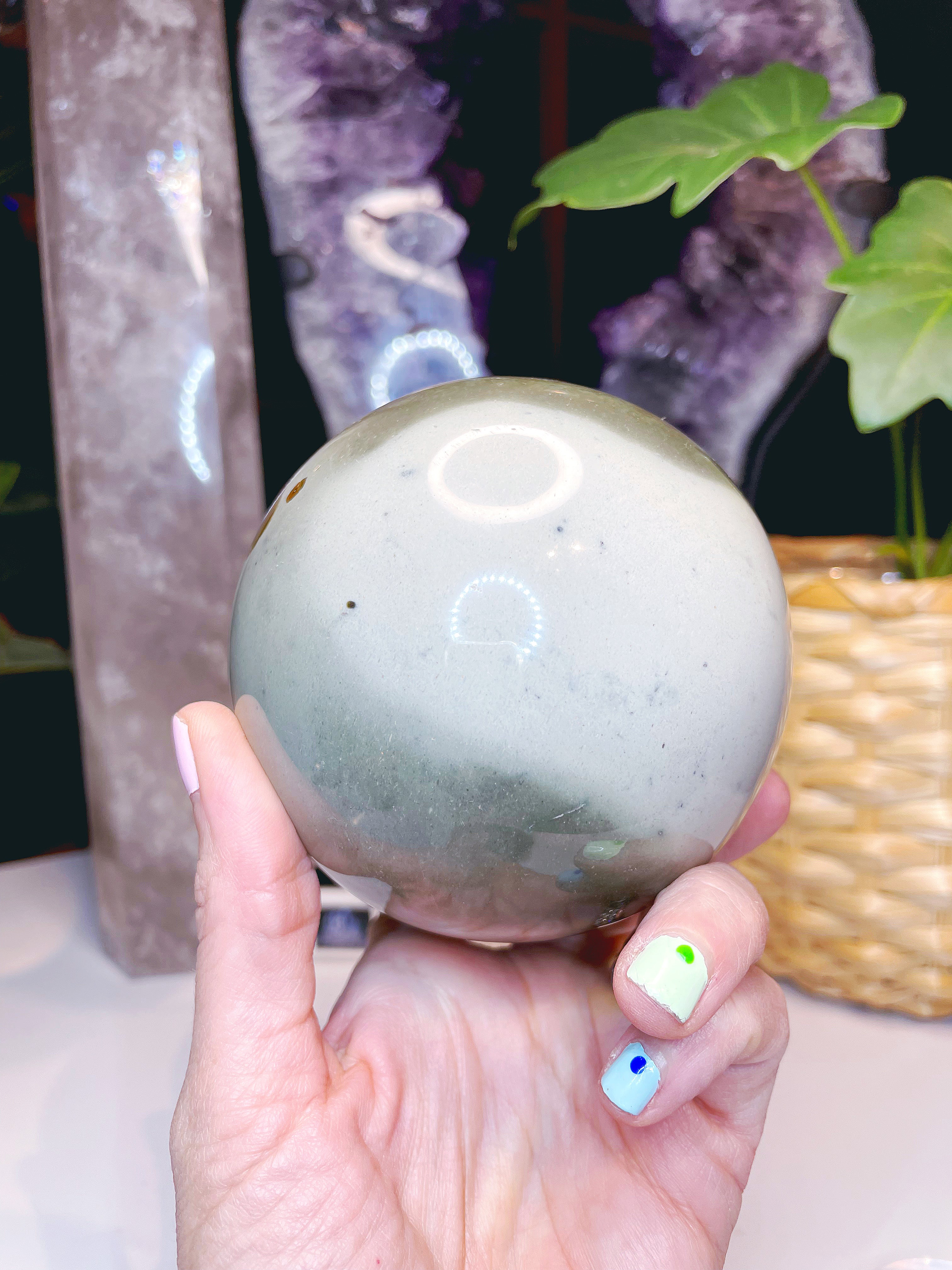 Polychrome Jasper Sphere - Large - Baltic Mermaid