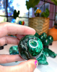 Malachite Carved Sphere