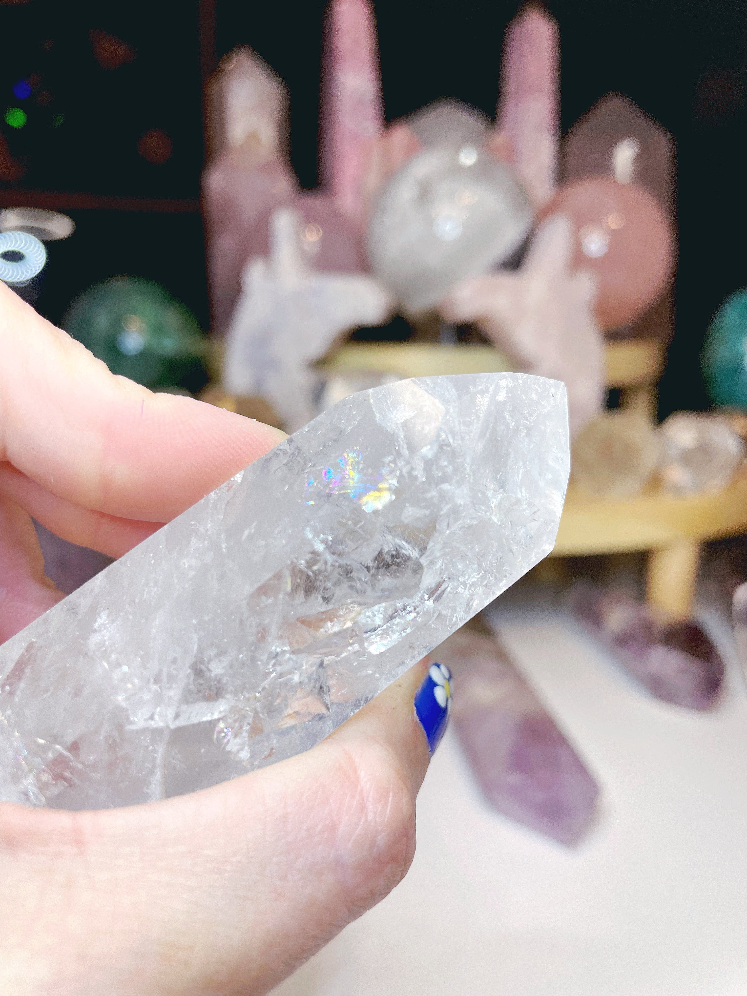 Double Terminated Clear Quartz Point - Baltic Mermaid