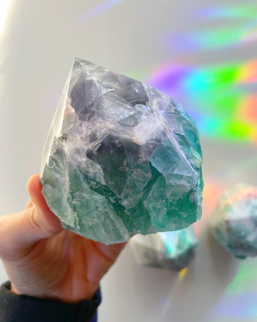 Fluorite Semi Polished Point