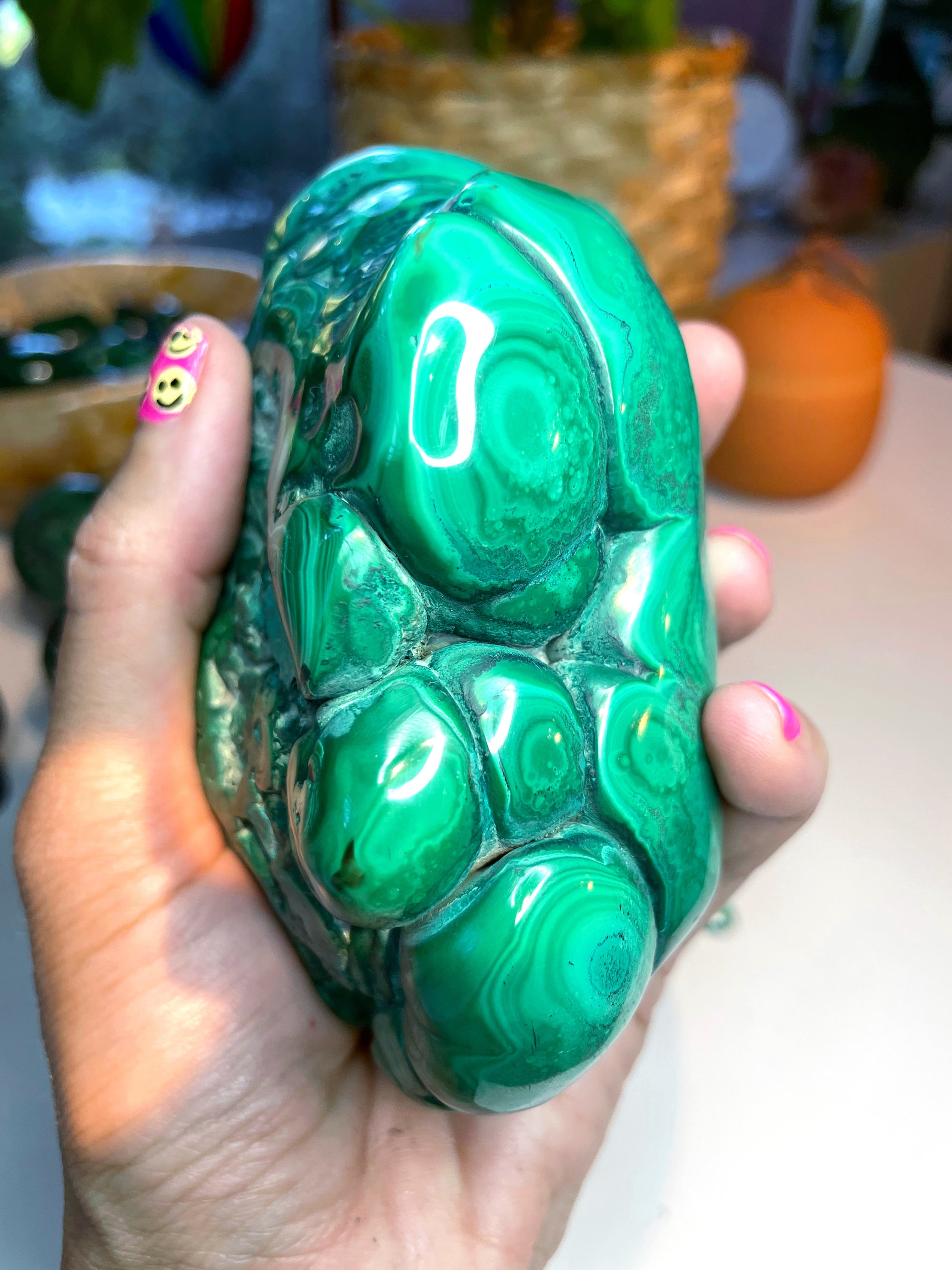 Large Polished Malachite