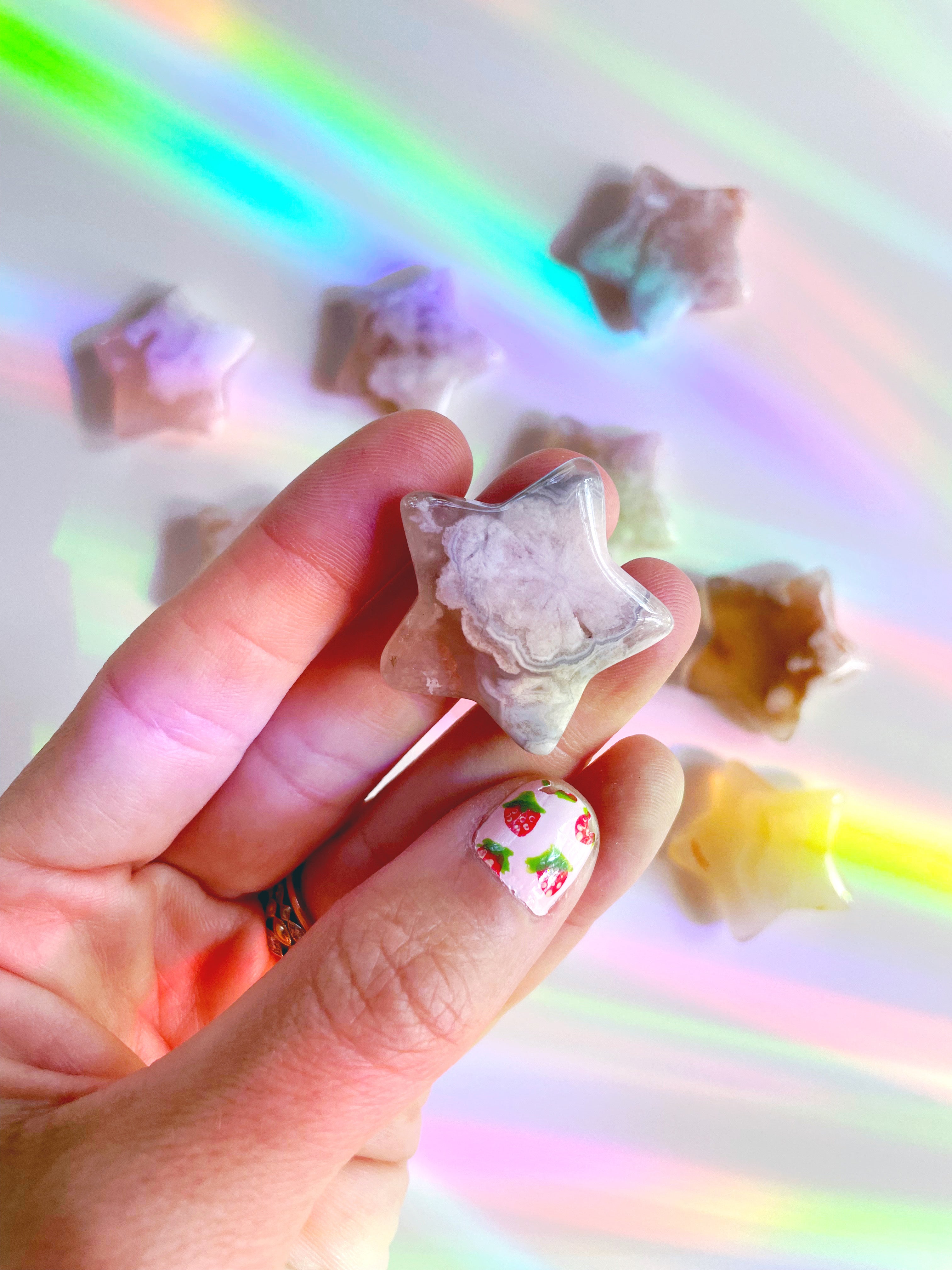 Flower Agate Stars - Baltic Mermaid